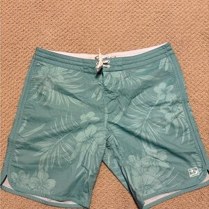 Tropical Teal Board Shorts for Men